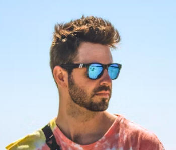 a man in sunglasses with a beard